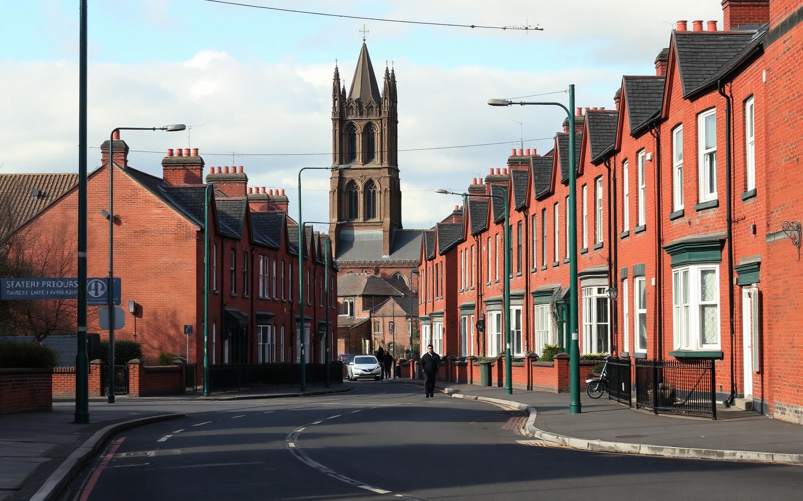 Heating engineers covering Eccles — local streets and housing in Eccles, Greater Manchester